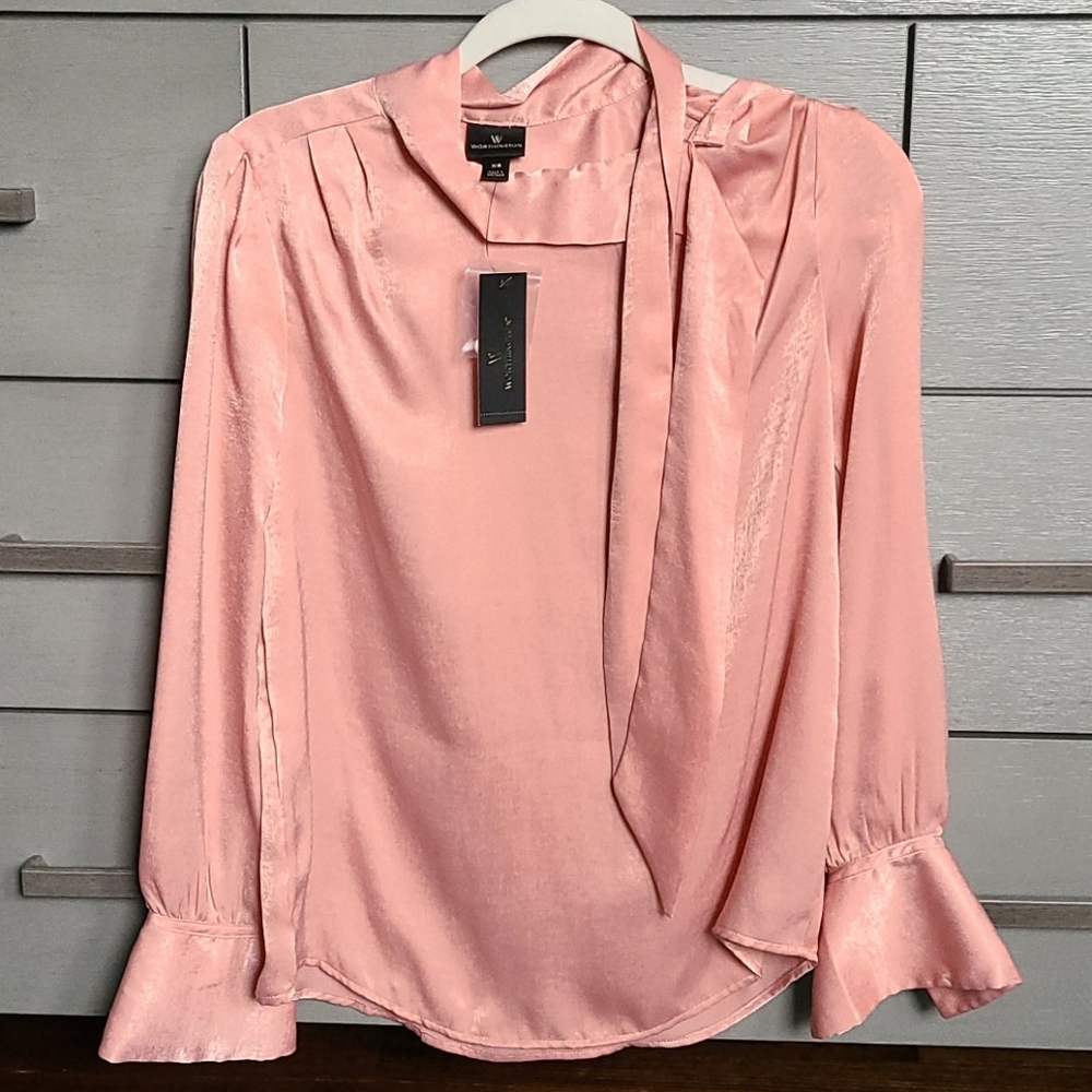 NWT Worthington Women's Long Sleeve Blouse